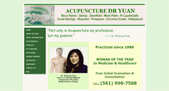 Desktop Screenshot of acupuncturebocadelray.com